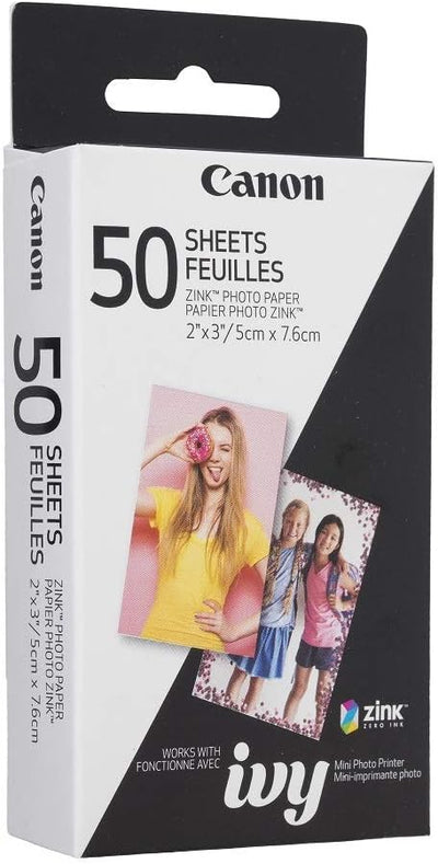 Canon Zink-Fotopapier, 50-Blatt-Packung 50 Blätter, 50 Blätter