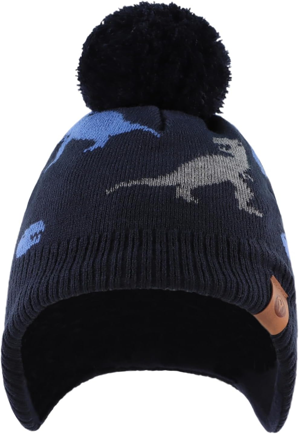 XIAOHAWANG Baby Strickmütze Winter Babymütze Junge Warme Kindermütze Junge Beanie Mütze Dicke Winter