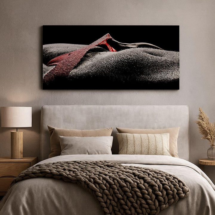 Wandbilder Dekoration Wohnzimmer Körper weibliches Modell Wassertropfen Bilder auf Leinwand 120x50cm