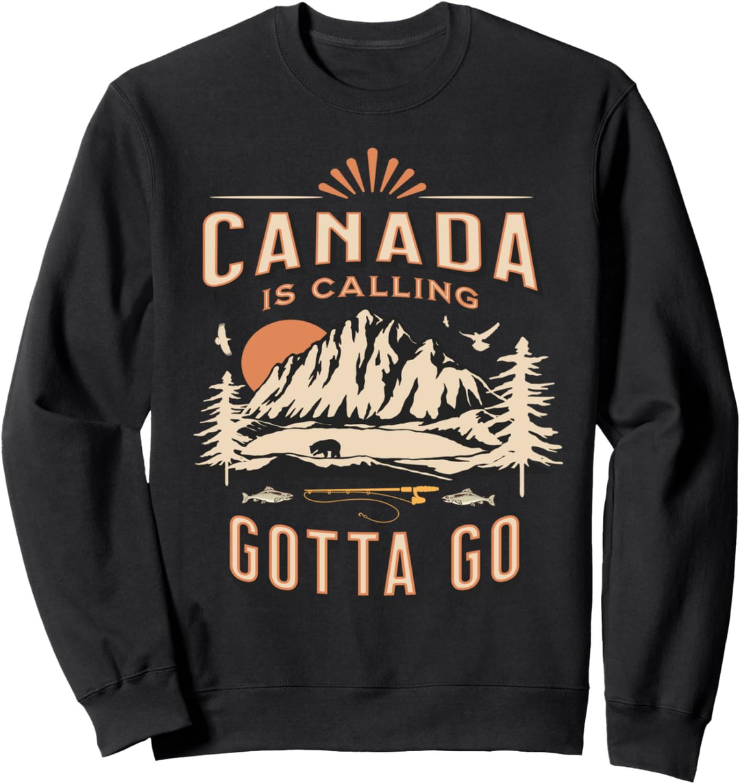CANADA Tolles Outdoor-Reiseziel Reisebekleidung Herren Damen Sweatshirt