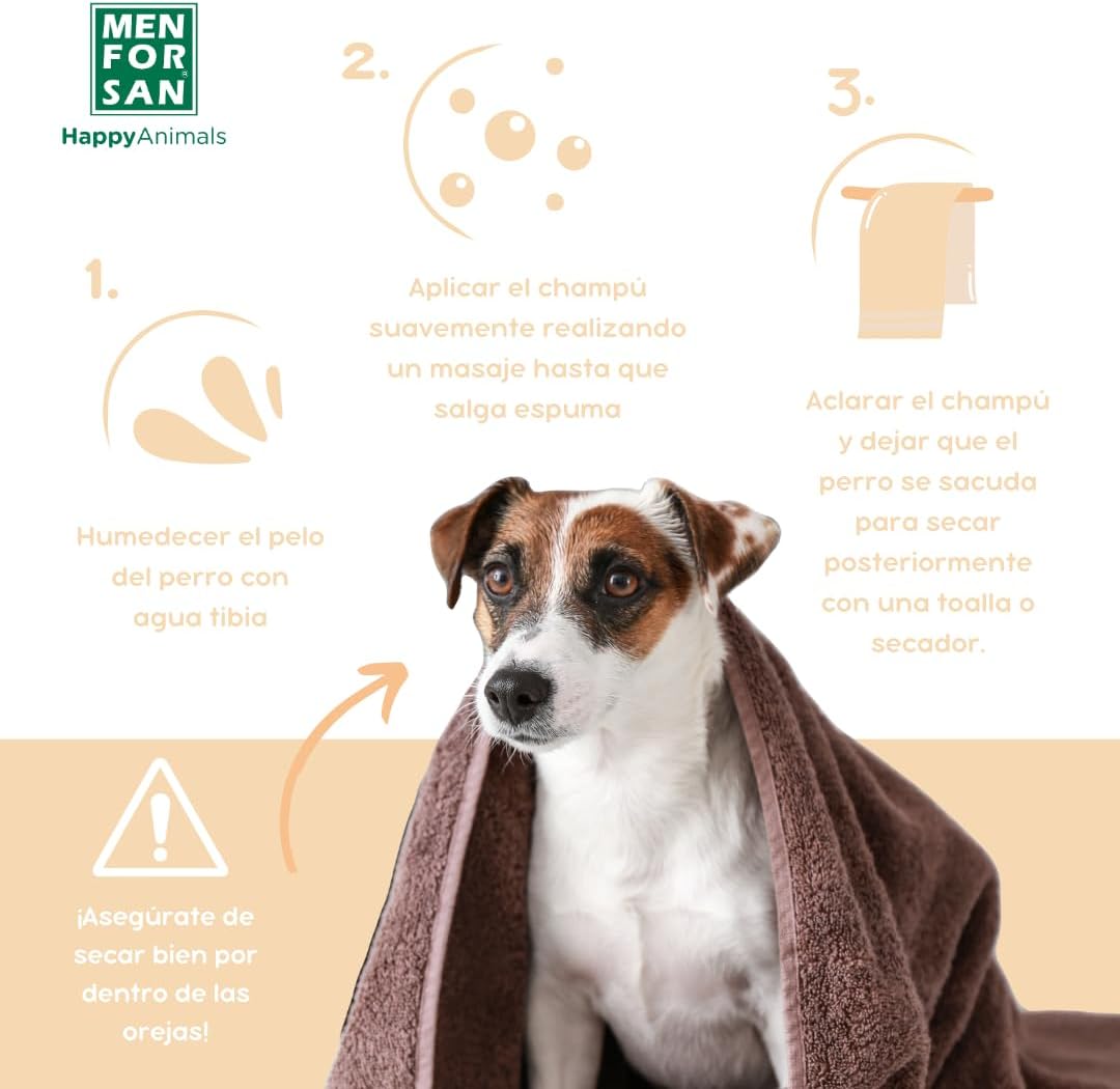 MENFORSAN Shampoo für Hunde Macadamiaöl 5L, Pflegt und glänzt, Entwirrungskraft citrica, citrica