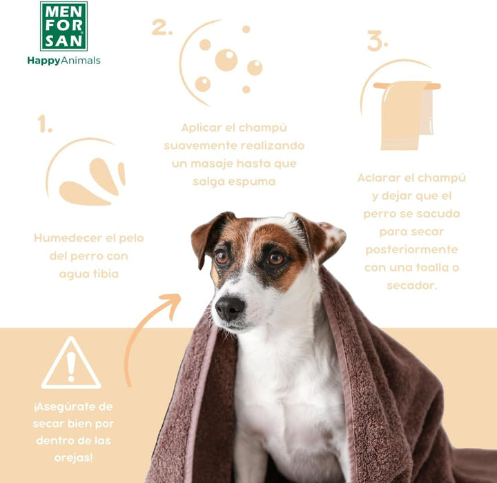 MENFORSAN Shampoo für Hunde Macadamiaöl 5L, Pflegt und glänzt, Entwirrungskraft citrica, citrica