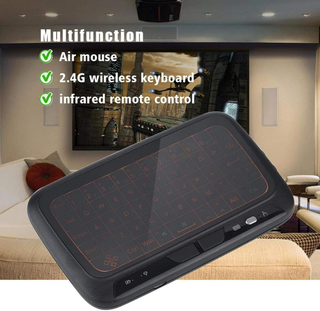 VBESTLIFE Air Mouse Keyboard, 2.4G -Tastatur mit Hintergrundbeleuchtung PC-Tastatur-Fernbedienung fü