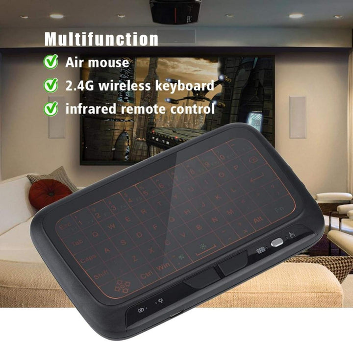 VBESTLIFE Air Mouse Keyboard, 2.4G -Tastatur mit Hintergrundbeleuchtung PC-Tastatur-Fernbedienung fü