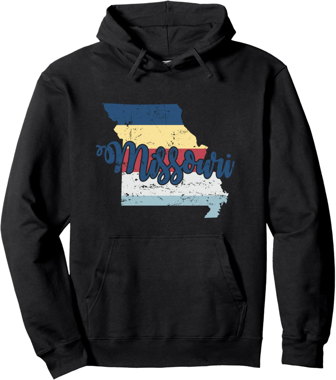Missouri Amerikanische Staatsumrisskarte USA Pullover Hoodie