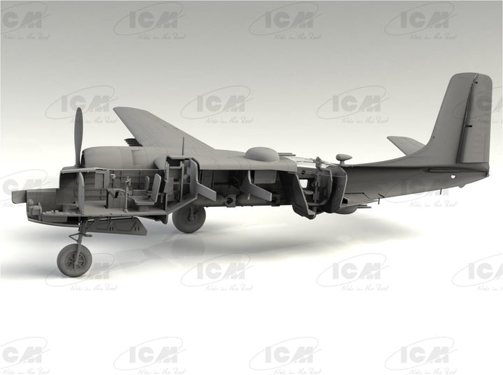 ICM ICM48284 1:48-B-26-50 Invader, Korean War American Bomber, grau, Mittel