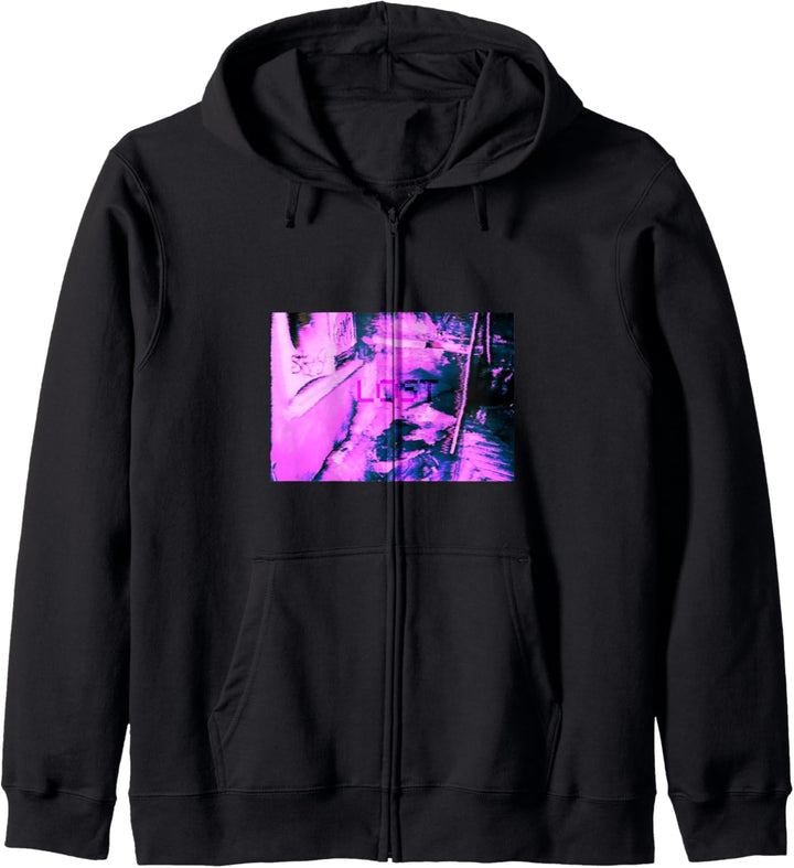 Vaporwave 90er Aesthetic Japan Streetwear Fashion Glitch Kapuzenjacke