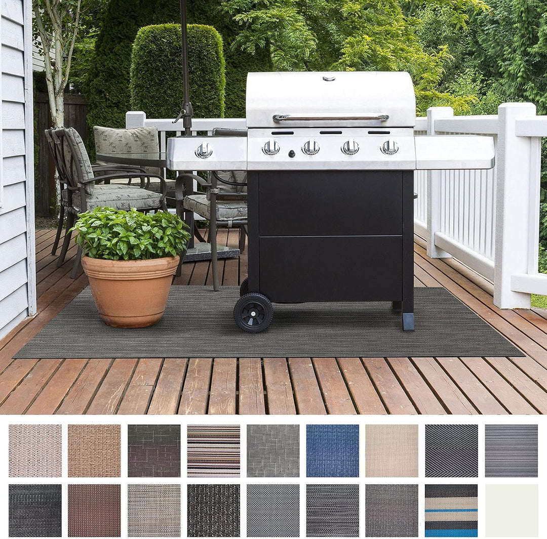 Floordirekt Grillschutzmatte | Schwer entflammbar | 2 Grössen | 5 Designs | Grillmatten zum Grillen