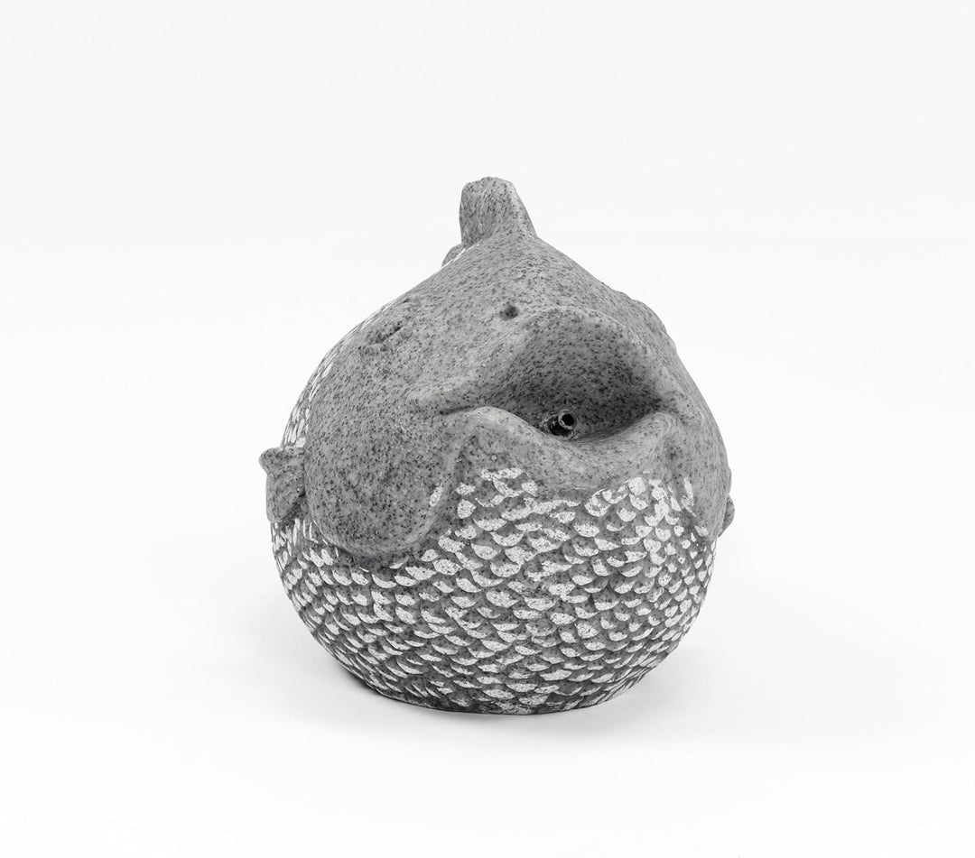 esotec Solar Wasserspeier Set Fisch, Teichpumpe, Teichfigur Gartenfigur Gartenstatue, Tauchpumpe, Ga