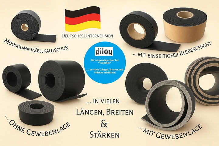 2500mm lang Gummistreifen Vollgummi Hartgummi 80mm bis 200mm breit 20mm dick (2500x150x20mm), 2500x1