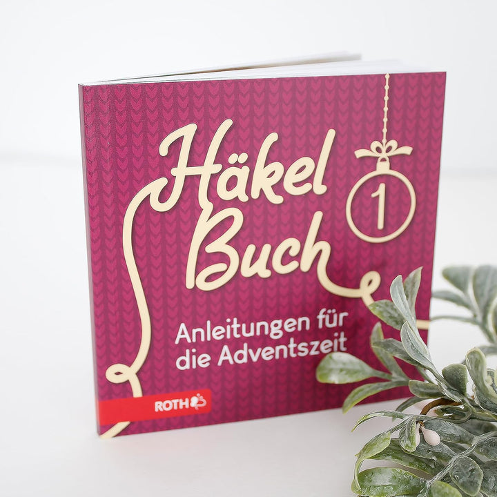ROTH "WollKram" Adventskalender 2023 gefüllt mit 24 praktischem Häkelzubehör für die Vorweihnachtsze