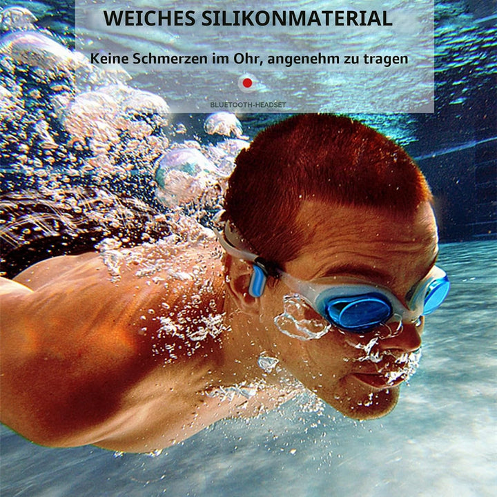 knochenschall kopfhörer Bluetooth 5.0 Knochenschall Kopfhörer,Kabelloser mit Mikrofon für Sport Höre