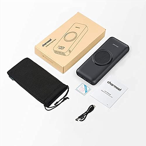 Charmast Wireless Powerbank 20000mAh Externer Akku Kabellose Ladegerät Drahtloses 22.5W Power Bank 2