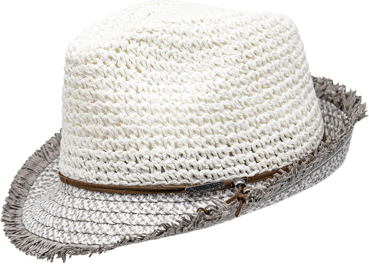 CHILLOUTS Damen Hut Dakar M 32 Off White / Grey, M 32 Off White / Grey
