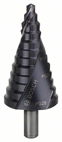 Bosch Professional Stufenbohrer HSS-AlTiN mit 3-Flächen-Schaft (Ø 6-37 mm)