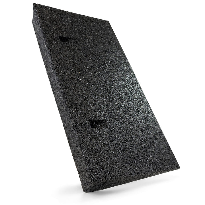 HASKYY Bordsteinrampe Gummi schwarz I Breite: 50 cm I Höhe: 70 mm I Rampe Gummikeil Rollstuhlrampe A