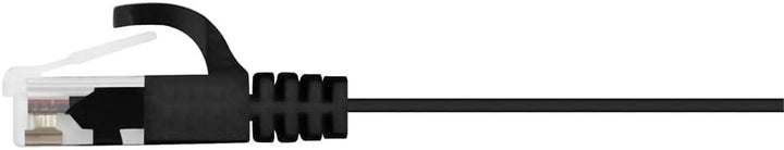 Monoprice Cat5e Patchkabel, flach, UTP, 30 AWG, 350 MHz, reines Kupfer, knickgeschützt, RJ45 Flexboo