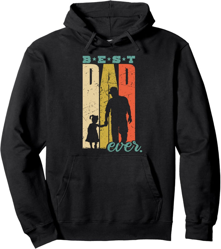 Best Dad Ever werdender Vater Retro Bester Papa Tochter Pullover Hoodie