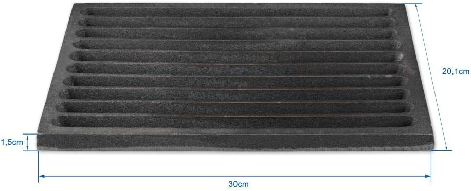 Grillrostprofi Ascherost - Feuerrost - Kohlerost - Kaminrost in Premium-Qualität, Gusseisen, 20 x 30
