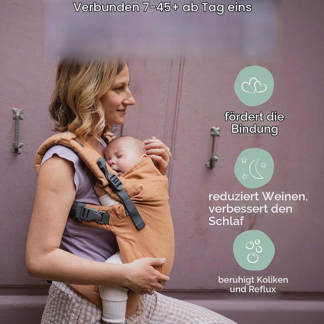 Boba X Babytrage Neugeborene ab Geburt (3-20 kg) - Hüftfreundliche Baby- &amp; Kindertrage mit verstellb