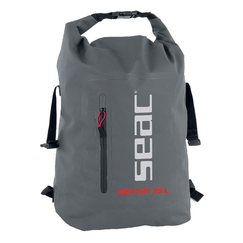 SEAC Bro Dry Rucksack, wasserdicht, 33 x 60 x 22 cm, 25 Liter, grau, Einheitsgrösse