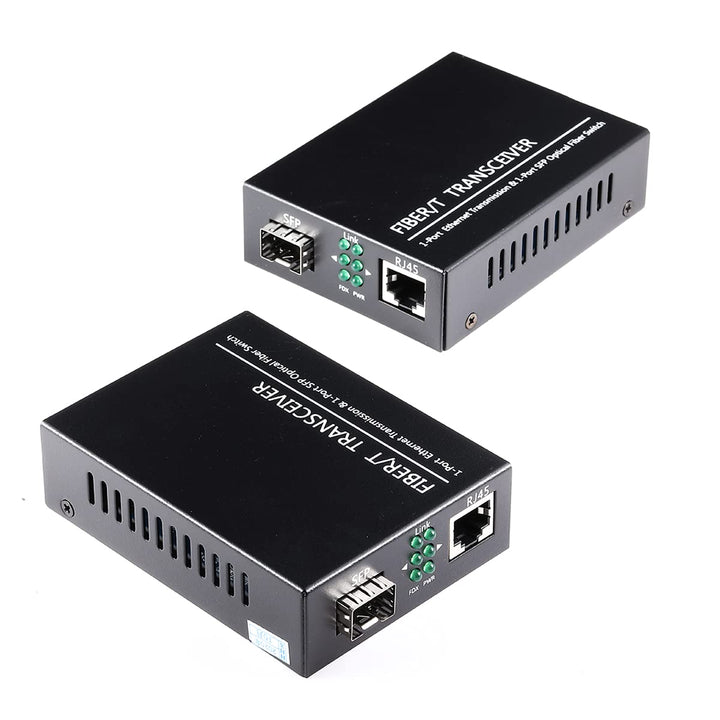 Offener SFP-Steckplatz Ein Paar 1,25-G/s-Gigabit-Glasfaser-Ethernet-Medienkonverter 10/100/1000Base-