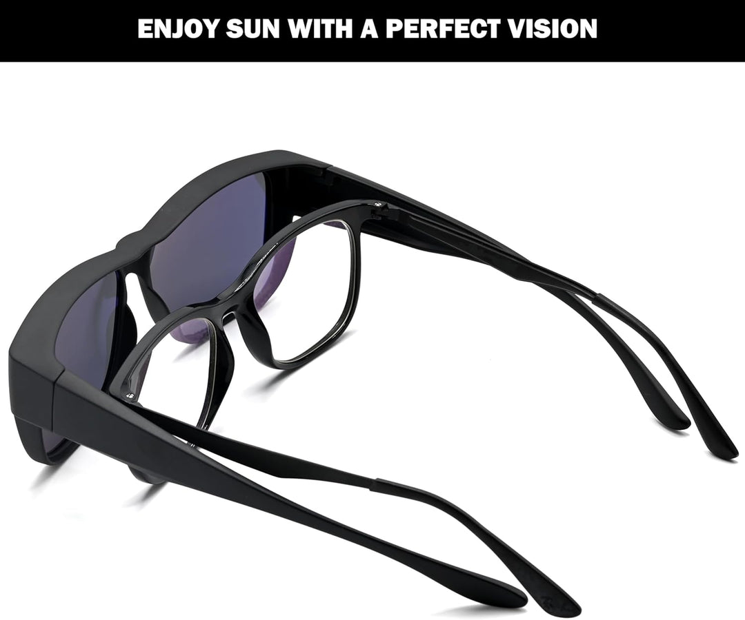 Polarisiert Überzieh Sonnenbrille mit Antireflex, Überbrille Sonnenbrille für Brillenträger, Ultrale