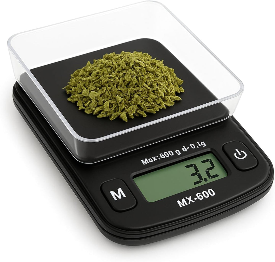 Weedness Feinwaage Waage milligramm 0,1g/250g Micron - Taschenwaage Digital Briefwaage Tischwaage Go
