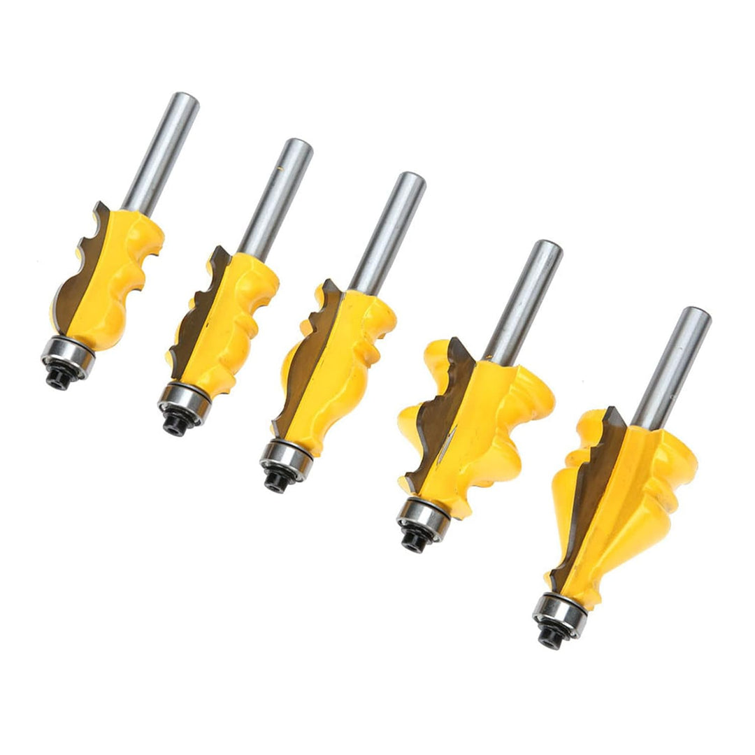 5 Stücke Verleimfräser, 8mm Schaft Oberfräser Lock Miter Router Bit Handlauf Fräser Trimmen