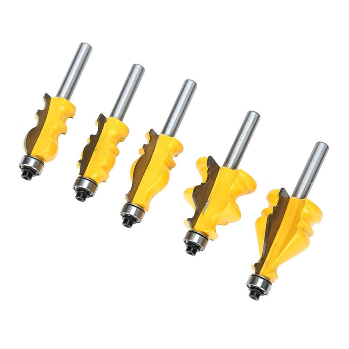 5 Stücke Verleimfräser, 8mm Schaft Oberfräser Lock Miter Router Bit Handlauf Fräser Trimmen