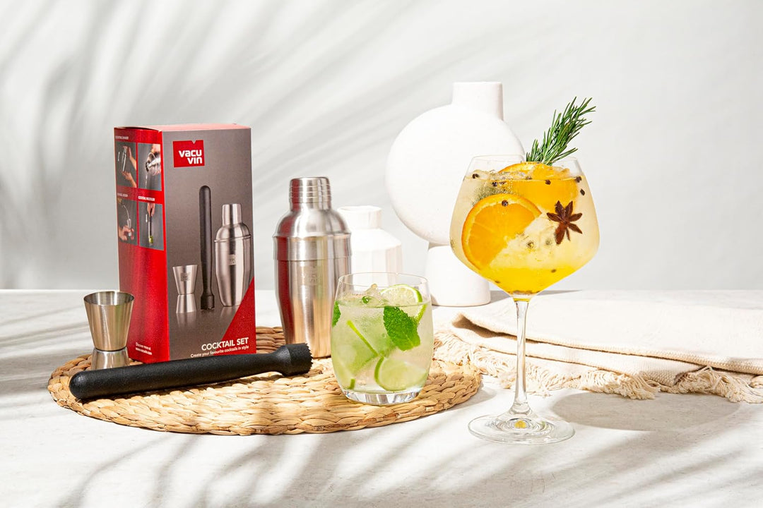 Vacu Vin Cocktail Set - 3 wesentliche Werkzeuge für das Bartender-Set - Mixologen und Home-Bar-Enthu