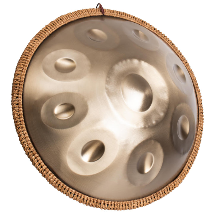 Handpan Drum, 9 Töne G Dur 18 Zoll Steeldrum, Gold, Gold