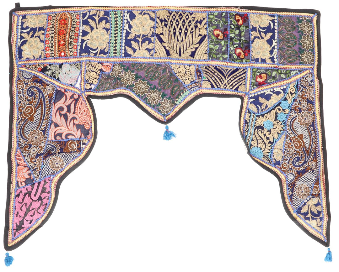 GURU SHOP Orientalischer Wandbehang, Indischer Türbehang, Wimpel Wandteppich, Wanddekoration, Tür De