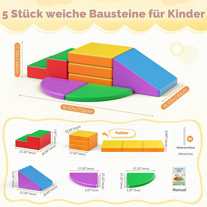 Kinder Schaumstoffbausteine, grosse Schaumstoffbausteine, Indoor-Kletterblöcke, Kinderklettergerüste