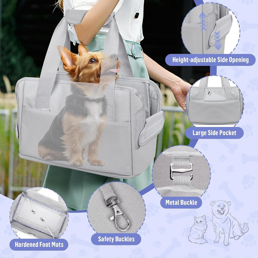 Tragetasche für kleine Hunde Kaninchen Katze Transporttasche Katze Reisetasche Faltbar Hundetasche f