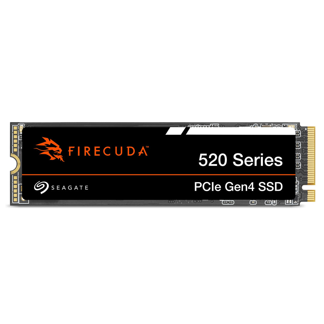 Seagate FireCuda 520 2TB interne SSD, M.2 PCIe Gen4, NVMe 1.3, bis zu 5000 MB/s, 3D TLC NAND, schwar