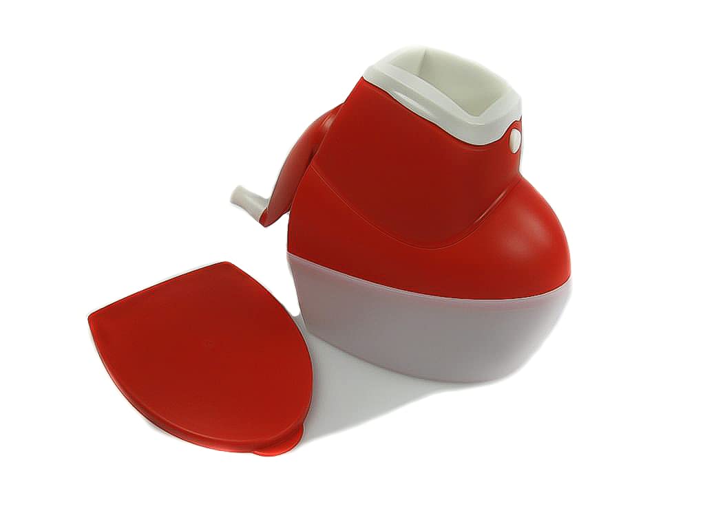 TUPPERWARE Chef Mahl-Chef rot-weiss D126 Reibe Nüsse Käsereibe Universalmühle