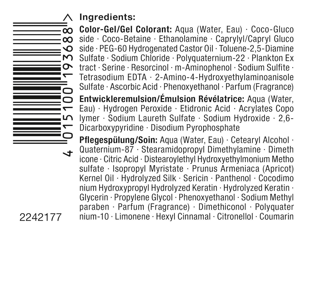 Schwarzkopf Perfect Mousse Permanente Schaumcoloration, 400 Dunkelbraun Stufe 3, 3er Pack (3 x 93 ml