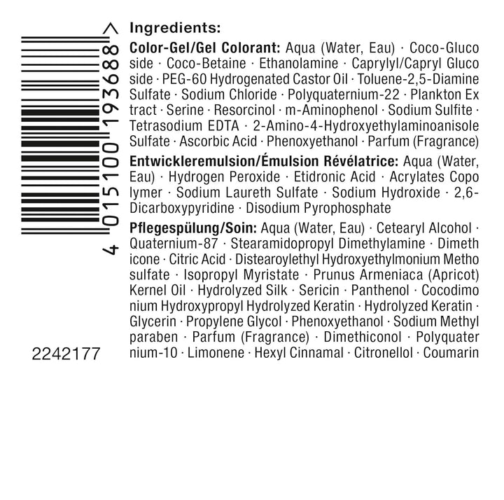 Schwarzkopf Perfect Mousse Permanente Schaumcoloration, 400 Dunkelbraun Stufe 3, 3er Pack (3 x 93 ml