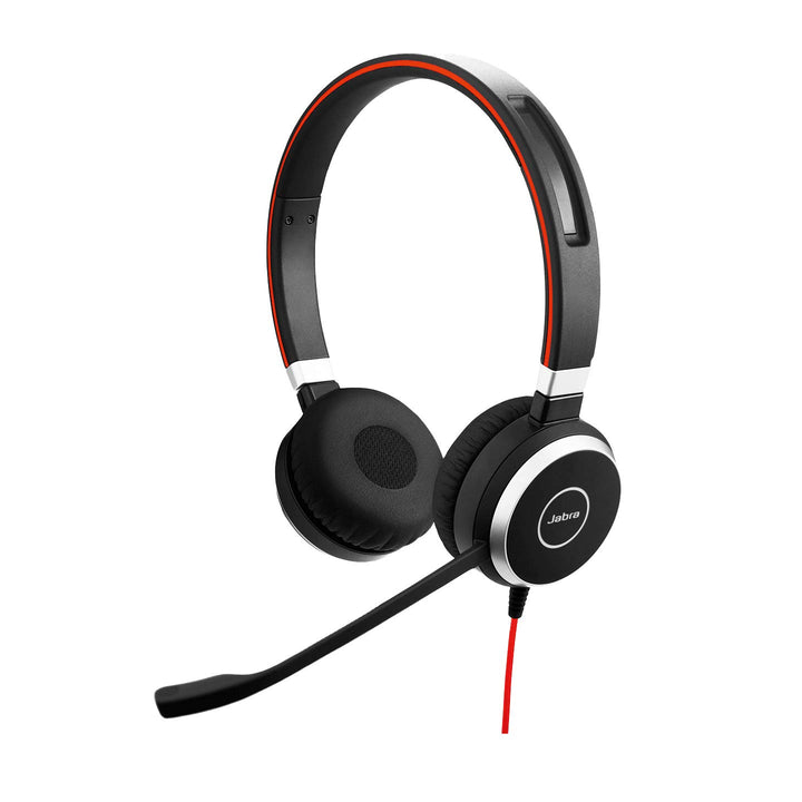 Jabra Evolve 40 UC Stereo Headset – Unified Communications Kopfhörer für VoIP Softphone mit passivem