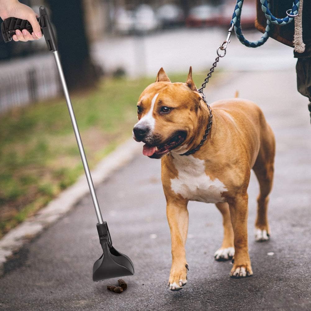 Greensen Hundekotschaufel Tragbare Hundekotgreifer mit Langem Griff Hochdruck Feder Hundekot Schaufe