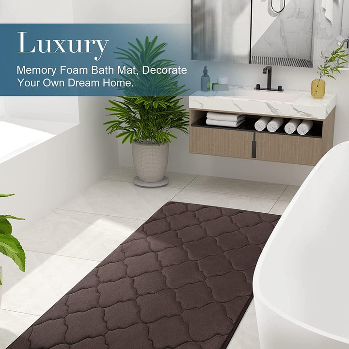 Homaxy Memory Foam Badezimmerteppich rutschfest Badematte Weich Badteppich Saugfähige Badvorleger Wa