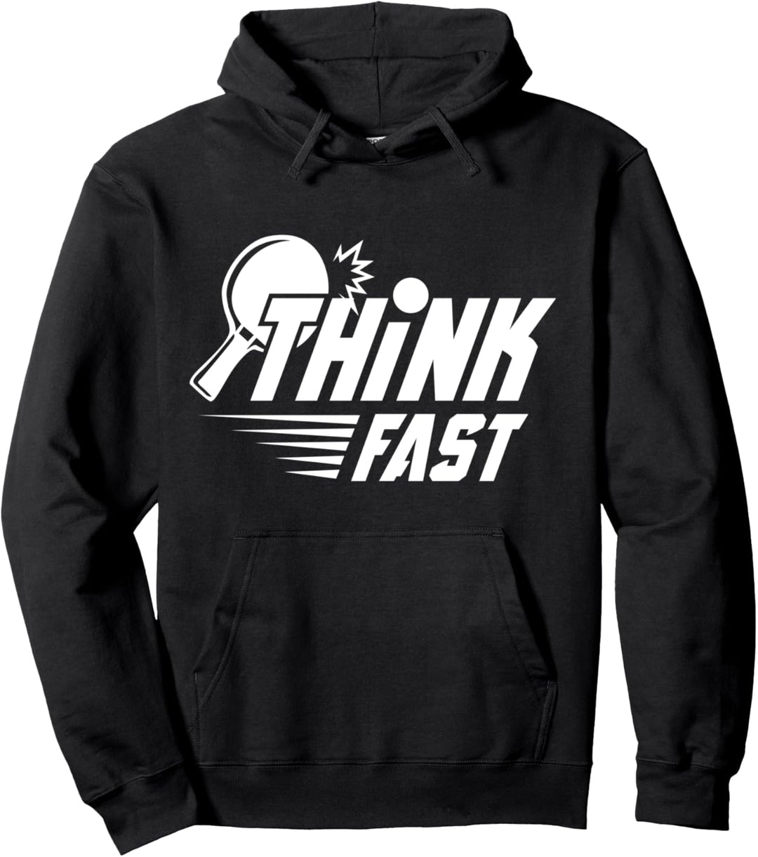 Tischtennis Schnell denken Lustig Tischtennis Pullover Hoodie