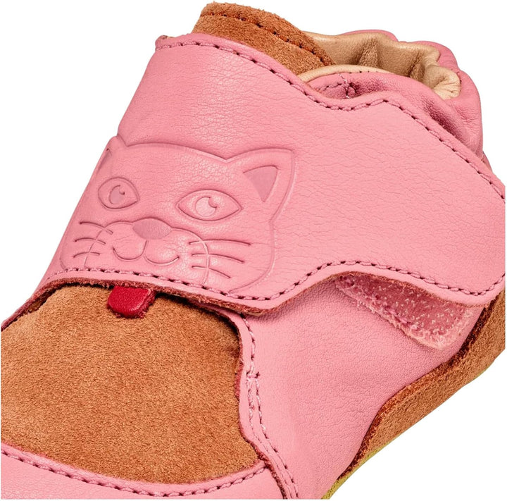 Affenzahn Krabbelschuh Leder Crawly 20 EU Katze Rosa, 20 EU Katze Rosa