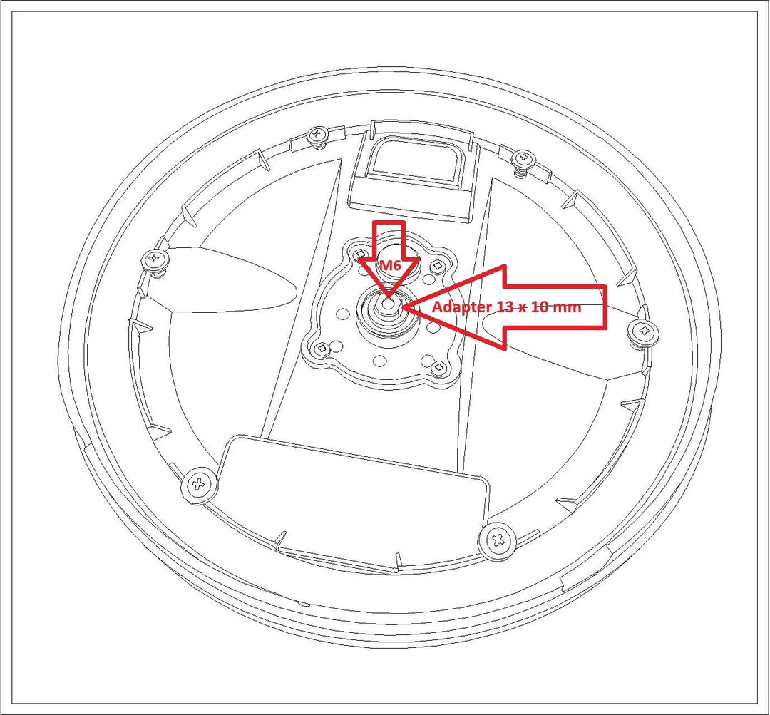 Ersatzteil passend für Festool Planex LHS-E 225 EQ Kletteller Stützteller Schleifteller Wandschleife