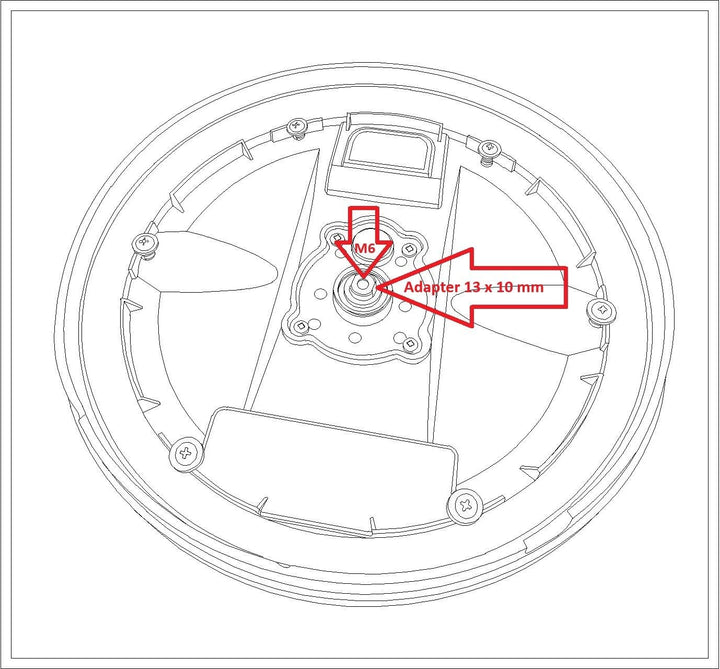 Ersatzteil passend für Festool Planex LHS-E 225 EQ Kletteller Stützteller Schleifteller Wandschleife