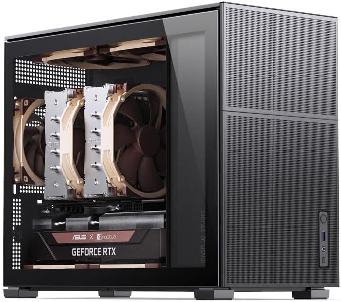 JONSBO D31 MESH mATX Gehäuse, gehärtetes Glas, schwarz