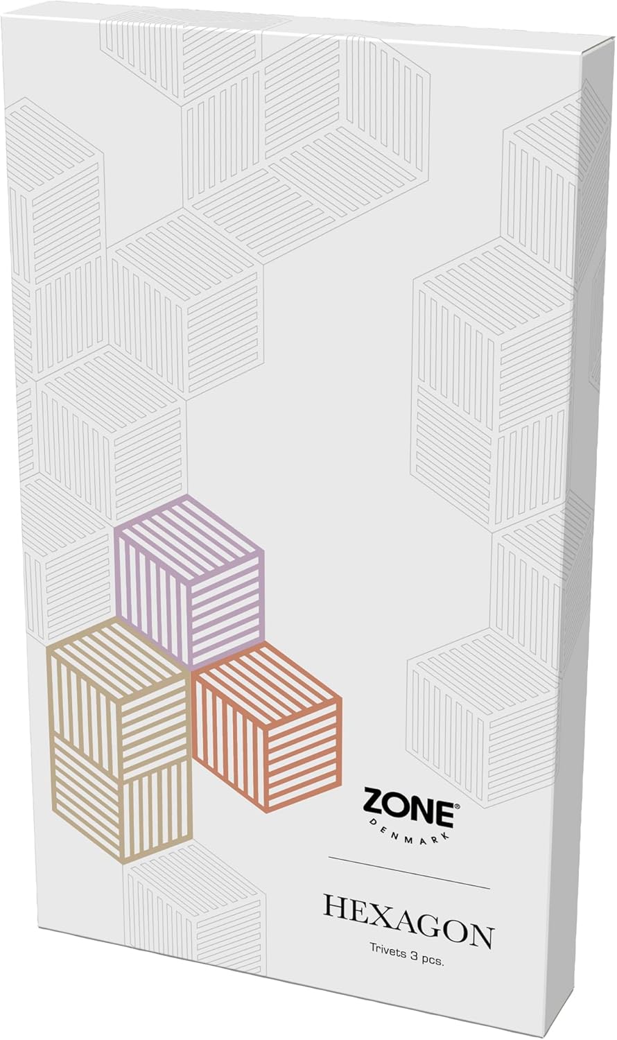 Zone Denmark Hexagon Topfuntersetzer Hitzebeständig, Silikon Untersetzer, Praktische und Dekorative