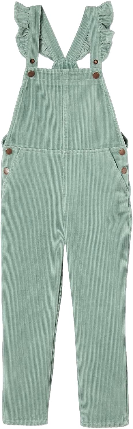 Vertbaudet Mädchen Cord-Latzhose mit Volantträgern GRIS 86, GRIS 86