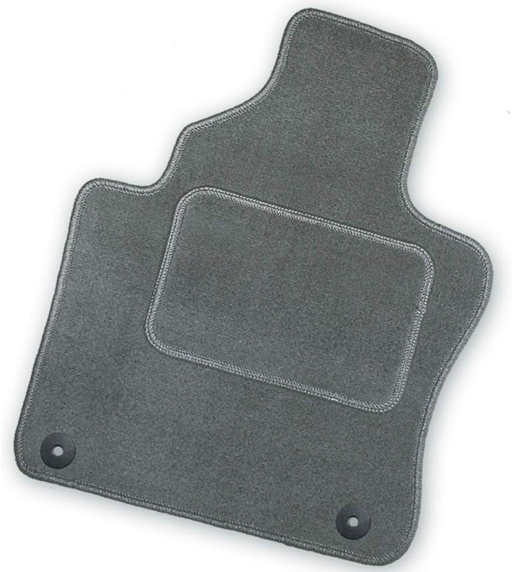 Bär-AfC Auto Fussmatten Royal passend für Renault Twingo Typ 1 1998-2007, Autoteppiche Velours Grau,